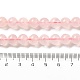 Natürlichen Rosenquarz Perlen Stränge G-Z047-C03-06-5