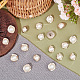 NBEADS 40 Pcs 2 Sizes Square Pearl Buttons BUTT-NB0001-56-4
