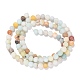 Brins de perles d'amazonite de fleurs naturelles X-G-G692-01F-4mm-3