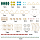 Kit per la creazione di orecchini pendenti fai da te sunnyclue DIY-SC0016-35-2