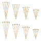PandaHall 160pcs 304 Stainless Steel Jewelry Pin 8 styles Ball Head Flat Head Pin 4 Sizes 18K Gold Plated Beading Pin for DIY Charm Beads Crafts Jewelry Making STAS-PH0001-42-1