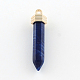 Imitation Gemstone Bullet Acrylic Big Pointed Pendants SACR-Q118-02-2