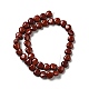 Chapelets de perles en jaspe rouge naturel G-B022-07B-3