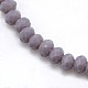 Perles de verre rondelle opale de couleur unie cristal de cristal EGLA-F049A-08-1