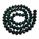 Chapelets de perles en verre opaque de couleur unie EGLA-A034-P8mm-D25-3