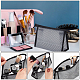 WADORN 3pcs Portable Makeup Bag PVC Waterproof Cosmetics Bag Zippered Toiletry Pouch Plastic Makeup Tools Organizer Case Travel Storage Pouch for Vacation Bathroom MRMJ-WR0001-01B-4