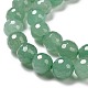 Verde naturale perline avventurina fili G-E571-08A-3