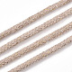 コットン糸  マクラメコード  装飾的な糸のスレッド  DIYの工芸品について  ギフトラッピングとジュエリー作り  淡い茶色  3mm  約109.36ヤード（100m）/ロール。 OCOR-T001-02-40-4
