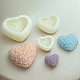 Moldes de silicona para velas con forma de corazón y flores para el día de San Valentín DIY-L072-016-1