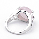 Natural rosa de anillos de cuarzo G-S242-09-B-6