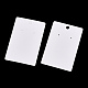 Rectangle Paper One Pair Earring Display Cards with Hanging Hole CDIS-YWC0001-01-3