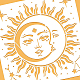 Benecreat Sonne Mond Zeichnung Malschablonen DIY-WH0391-0018-4