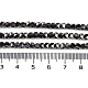 Chapelets de perles en verre électroplaqué&nbsp;GLAA-Q105-02G-4