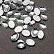 Прозрачные граненые овальные акриловые исправления rhinestone плоские задние кабошоны для дизайна одежды GACR-Q004-10x14mm-01-1