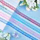 GORGECRAFT 5 Colors 15 Yards Lace Ribbon Vintage Cotton Crochet Sewing Embroidery Lace Scalloped Edge Rolls for Bridal Wedding Decoration Christmas Package DIY Sewing Craft Scrapbooking Dollies OCOR-GF0002-69-4