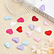 CHGCRAFT 700Pcs 7Colors Heart Confetti Decoration Love Heart Confetti Wedding Room Decoration Cloth with Sponge Simulation Petals for Wedding Valentines Birthday Anniversary Decoration Supplies FIND-CA0006-33-4