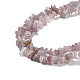 Chapelets de perles en quartz rose naturel G-P497-03A-02-3