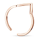 TINYSAND? Rose Gold Triangle Adjustable Cuff Rings TS-R295-RG-1