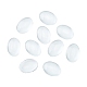 Transparent Oval Glass Cabochons X-GGLA-R022-18x13-5