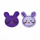 Bunny Computerized Embroidery Cloth Iron On/Sew On Patches AJEW-S076-021-2