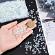 Perlas de semilla de vidrio transparente pandahall elite 135g SEED-PH0002-04-3