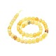 Chapelets de perles en opale jaune naturelle G-F674-07A-8mm-2