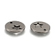 304 Stainless Steel Flat Round Charms STAS-R063-03-2
