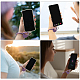 Chgcraft 6 pièces 3 couleurs silicone téléphone lanière pour étui de téléphone universel téléphone portable dragonne boucle avec patchs rond porte-clés téléphone lanière sangle pour étui de téléphone KEYC-CA0001-29-6