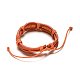 Adjustable Leather Cord Bracelets BJEW-M169-12-3