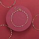 Bracelets de cheville en perles de verre faites à la main AJEW-SZ0001-81-7