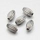 Rice 304 Stainless Steel Corrugated Beads STAS-N062-12E-1
