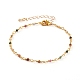 Bracelets de perles de pierres naturelles rondes à facettes BJEW-JB05768-2