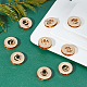 WADORN 20 Sets Round Head Button with D Ring FIND-WR0005-54-4