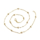 Ожерелье из латунных спутниковых цепочек для женщин NJEW-P265-06G-3