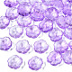 Transparent Spray Painted Glass Beads GLAA-Q089-003-G005-1