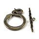 Tibetan Style Snake Toggle Clasps X-TIBE-A5836-AB-NR-2