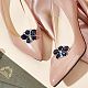 2pcs décorations de chaussures de mariage en strass en alliage FIND-FG0002-48C-5