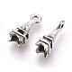 Tibetan Style Alloy Effiel Tower Charms Charms EAA256Y-2