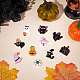 Sunnyclue 20pcs 10 Stil Halloween-Thema Cabochons aus undurchsichtigem Harz RESI-SC0001-63-4