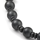 Round Synthetic Non-Magnetic Hematite Beaded Necklaces for Women Men NJEW-E097-06-2