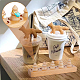 Superfindings 1 ensemble avec 5 cônes support de bague en bois de burlywood présentoir de bague en bois support de bague vitrine présentoir pour organisateur de bagues stockage de spectacle de bijoux RDIS-WH0011-24-5