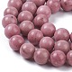 Chapelets de perles en rhodonite naturelle X-G-L417-08-8mm-3