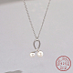 Ожерелья с подвеской из серебра 925 пробы с родиевым покрытием IZ0556-1