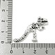 合金のチベット風チャーム  ハロウィンモチーフ  ニッケル  恐竜  31x30.5x3mm  穴：1mm TIBE-Q098-08B-3