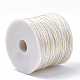 マクラメラテールビーズ糸コード  ナイロンマウステールコード  ホワイト  1.5mm  約100ヤード/ロール（300フィート/ロール） NWIR-R024-800-2
