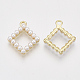 ABS Plastic Imitation Pearl Pendants X-PALLOY-T071-053A-2