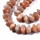 Chapelets de perles de sunstone naturelle naturelles G-S376-007-3