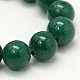 Chapelets de perles rondes en jade de Mashan naturelle G-D263-10mm-XS26-1
