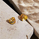 SHEGRACE Brass Micro Pave Grade AAA Cubic Zirconia Cuff Earrings JE020A-X-2