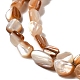 Chapelets de perles en coquillage naturel SHEL-K006-16A-3